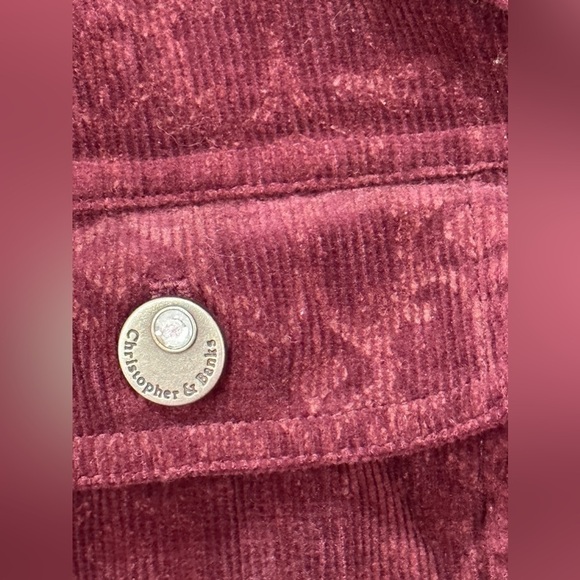 Christopher and Banks Corduroy Purple Jacket - Picture 6 of 7